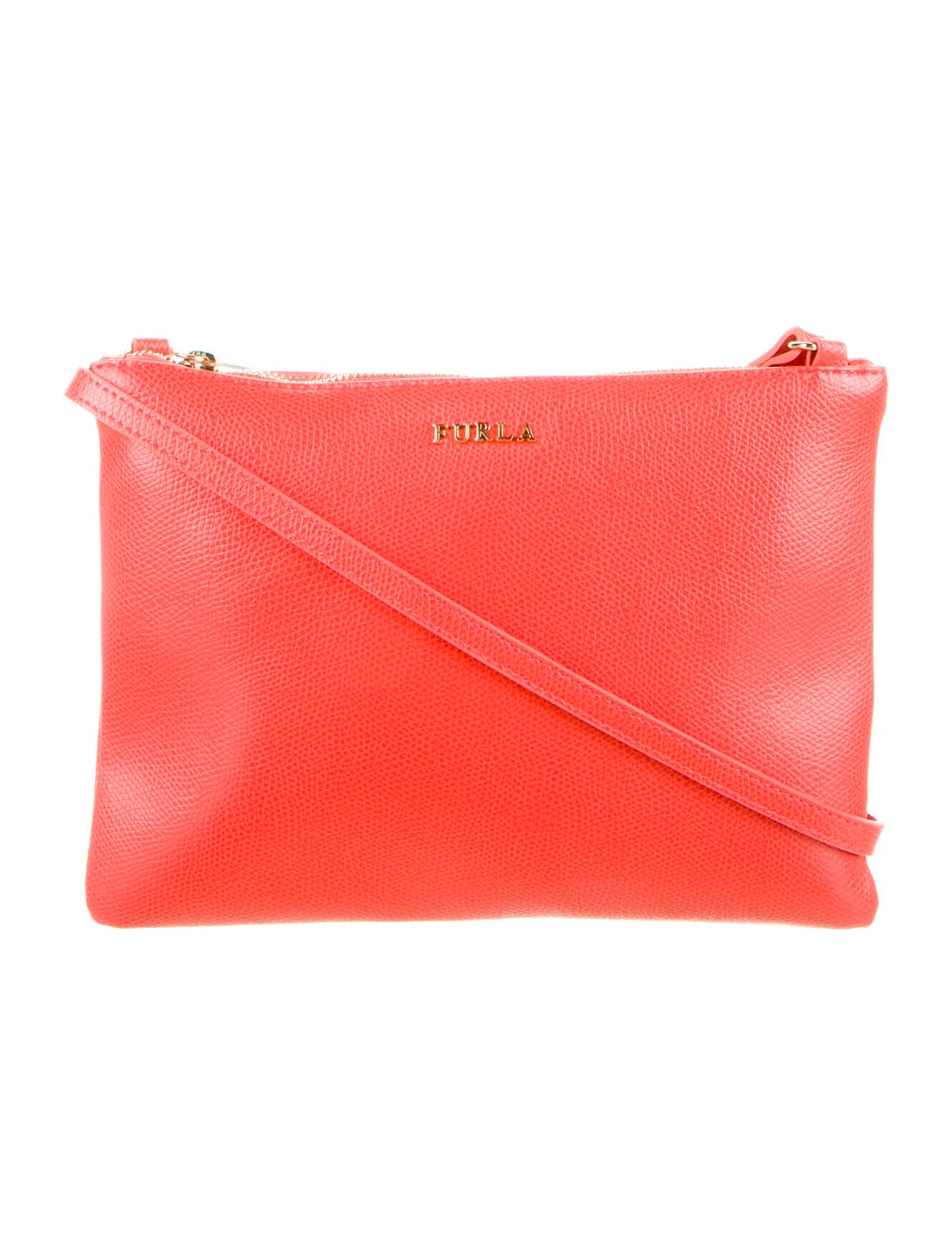 Furla Leather Crossbody Bag Orange Crossbody Bags, Handbags
