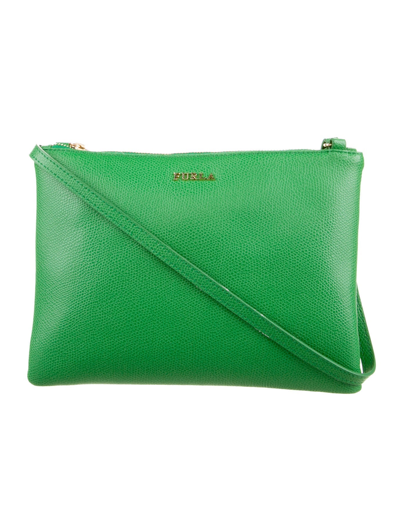 Furla Leather Crossbody Bag Green Crossbody Bags, Handbags WFU27841