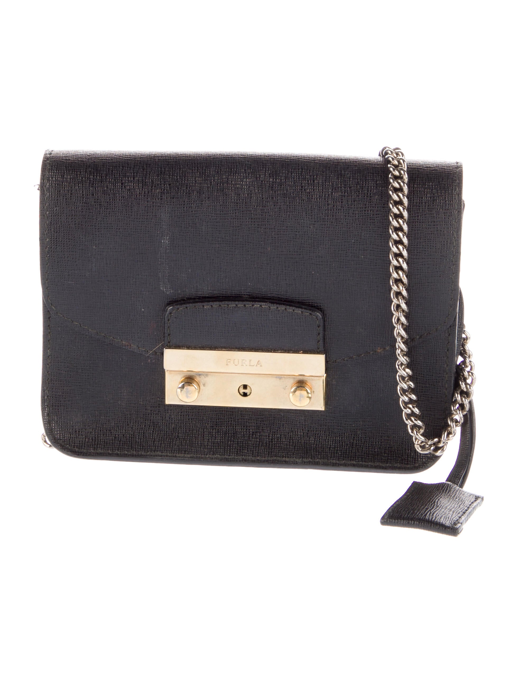 Furla Leather Crossbody Bag Black Crossbody Bags, Handbags WFU28959