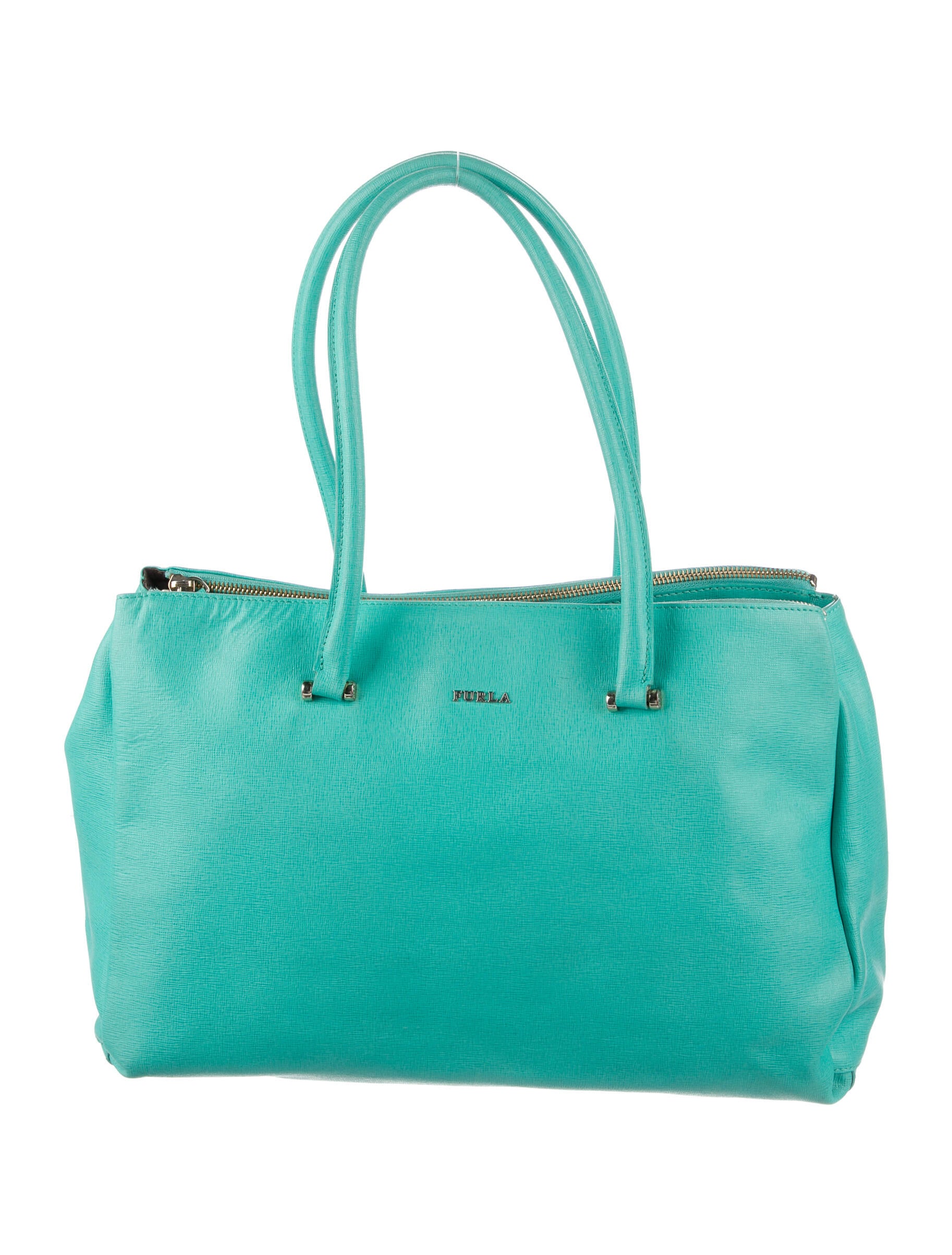 Maud Frizon LeatherTrimmed Shoulder Bag Grey Shoulder Bags, Handbags