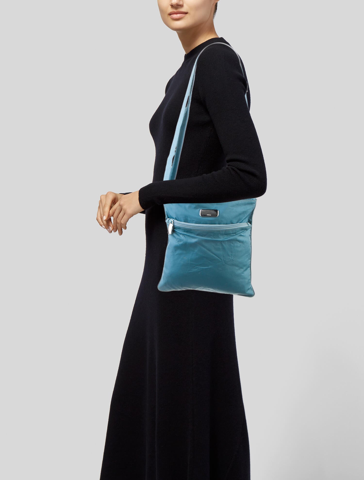 Furla Nylon Crossbody Bag Blue Crossbody Bags, Handbags WFU29361