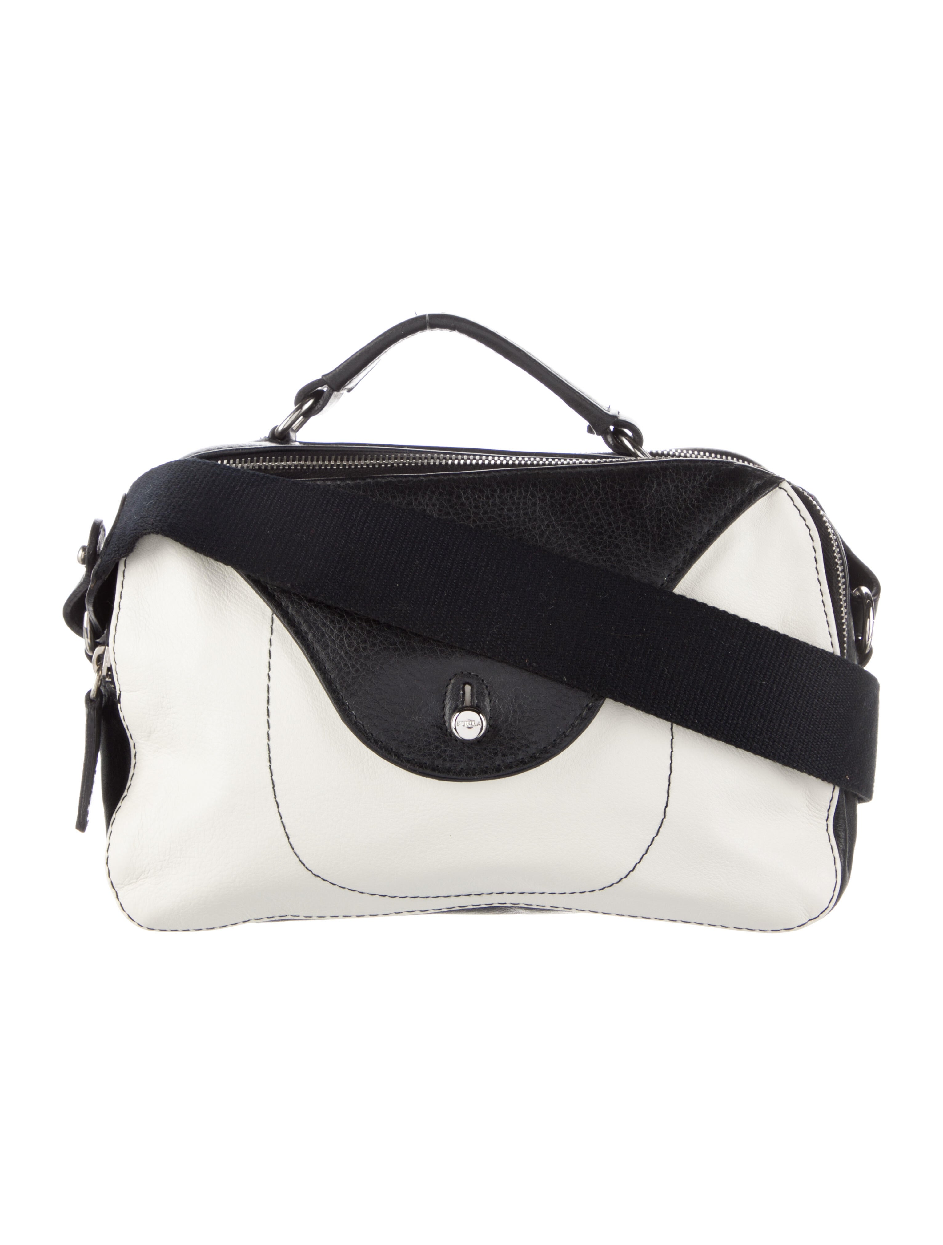 Furla Leather Crossbody Bag Black Crossbody Bags, Handbags WFU30620