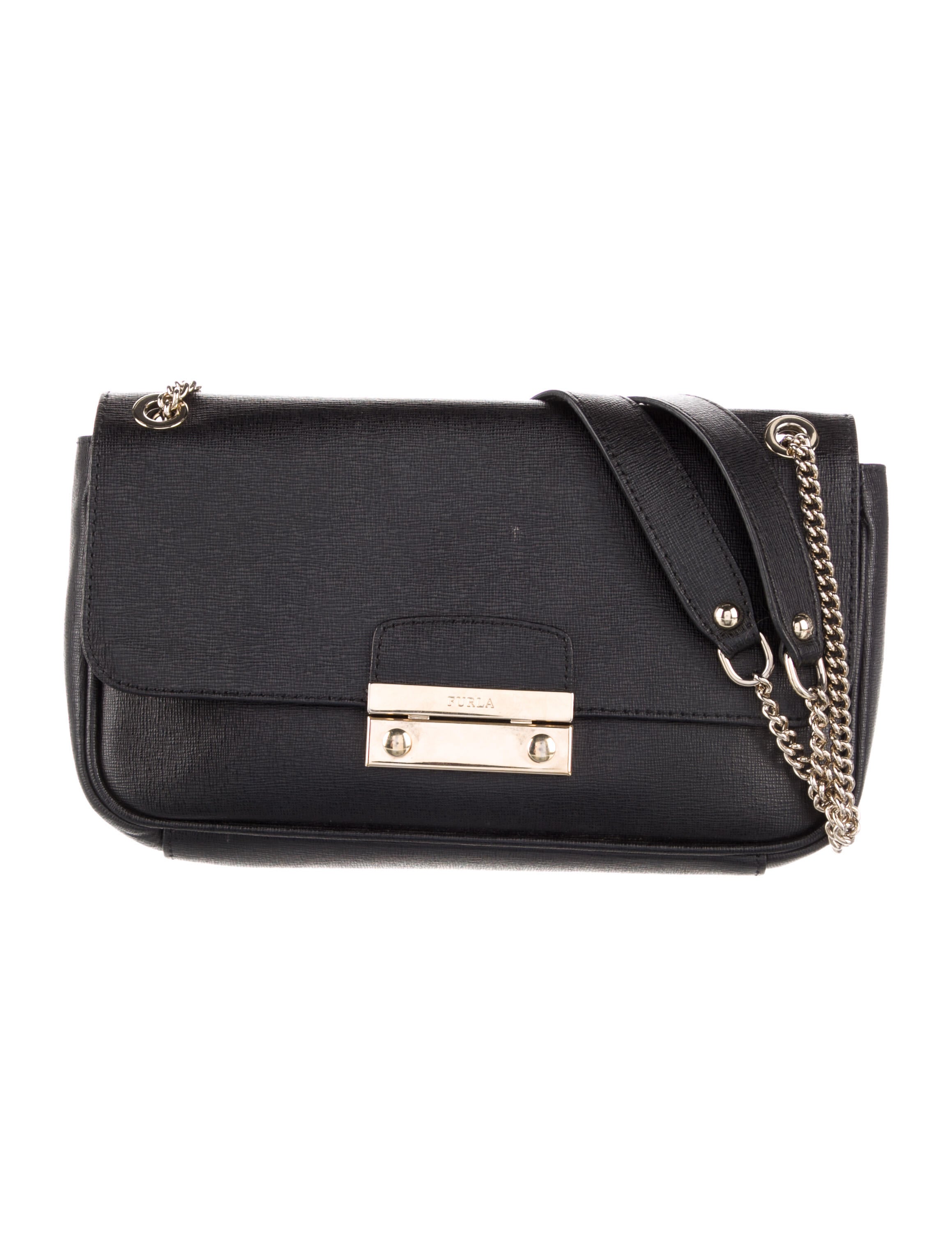 Furla Leather Shoulder Bag Black Shoulder Bags, Handbags WFU20331 The RealReal