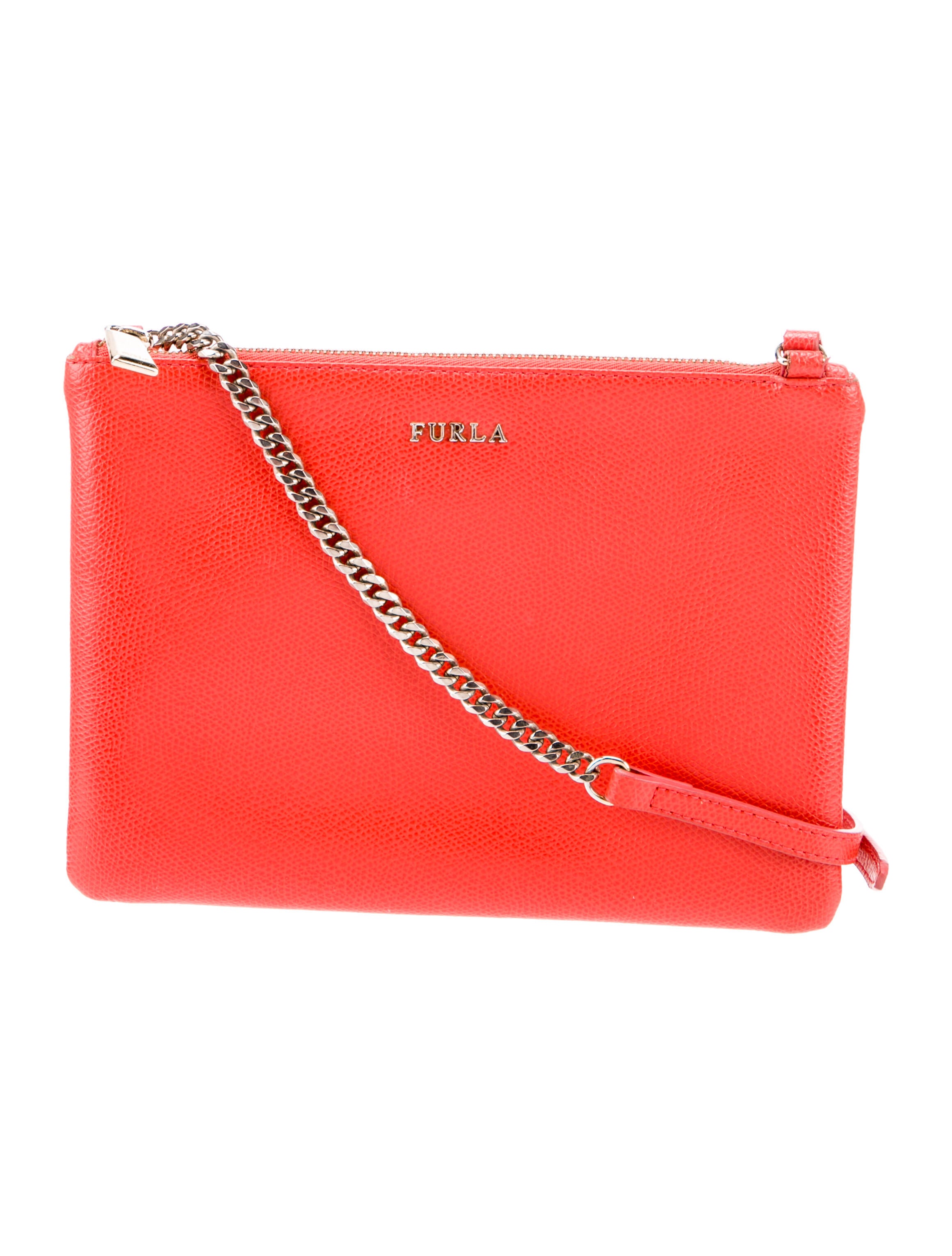 Furla Leather Crossbody Bag Orange Crossbody Bags, Handbags
