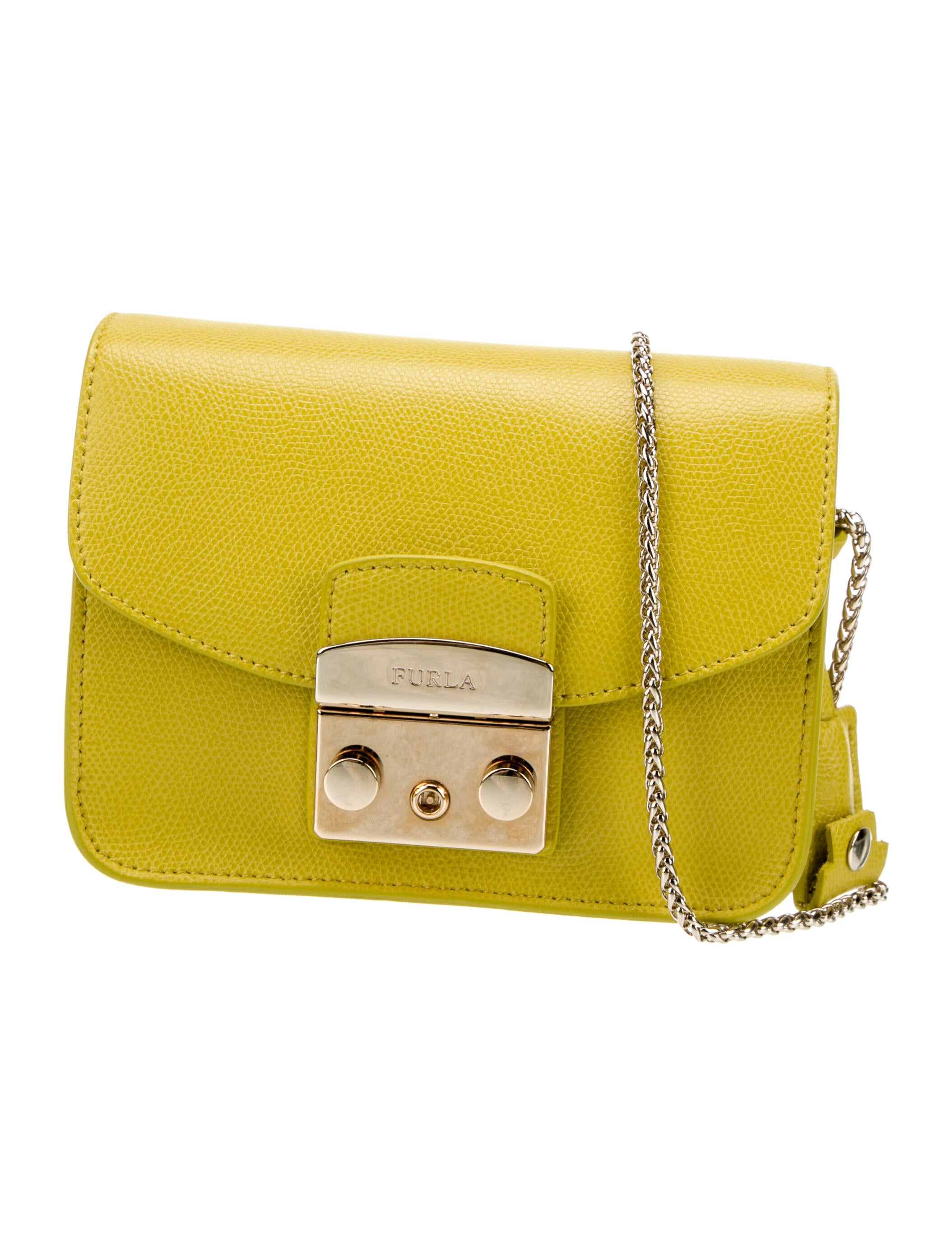 Furla Leather Crossbody Bag Green Crossbody Bags, Handbags WFU32730