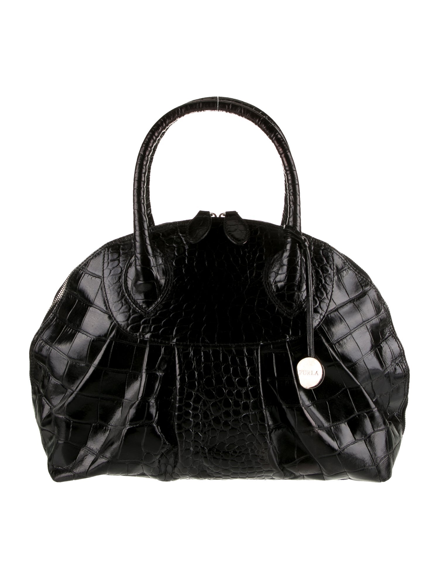 Michael Kors Embossed Leather Handle Bag Brown Handle Bags, Handbags