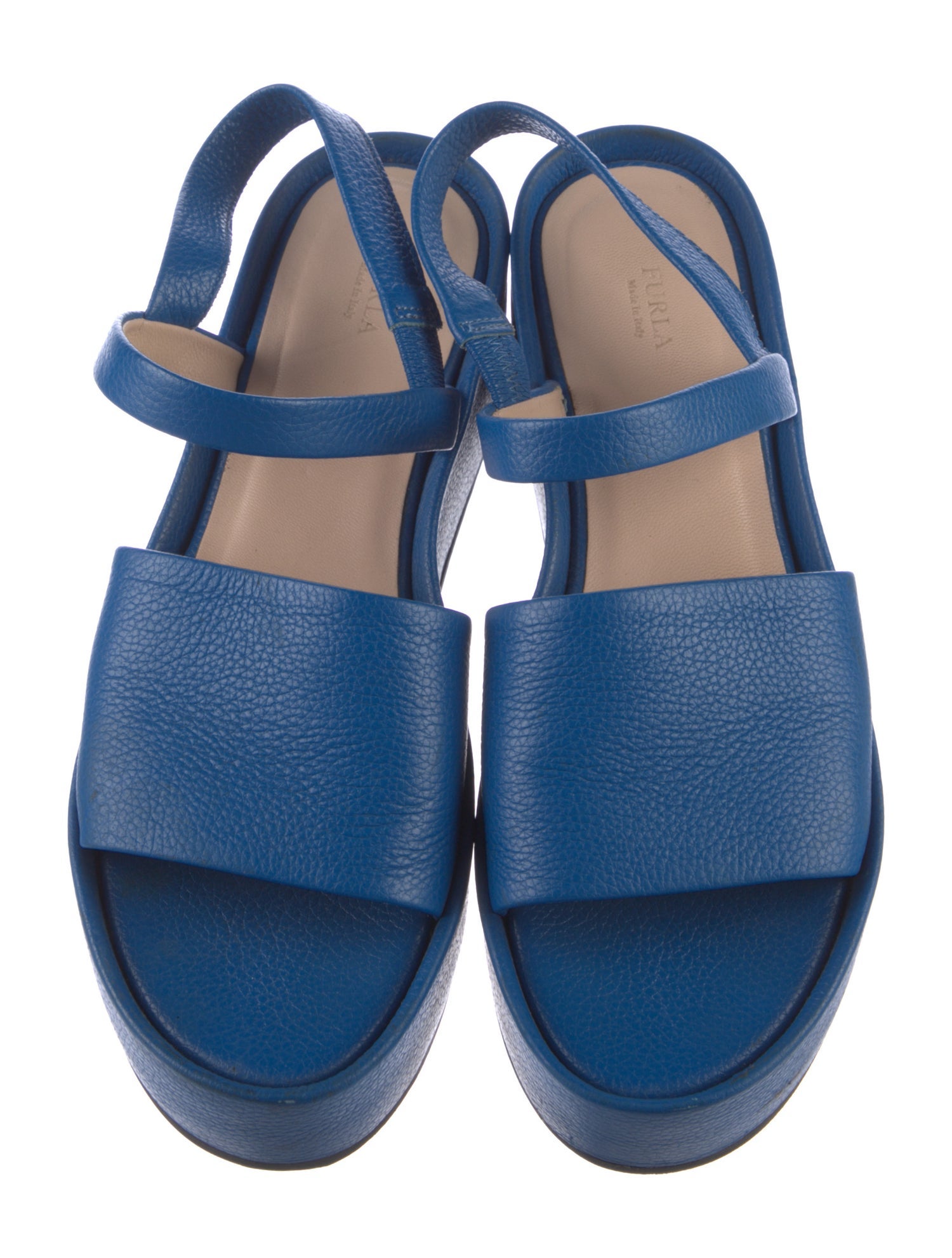 Furla Leather Slingback Sandals