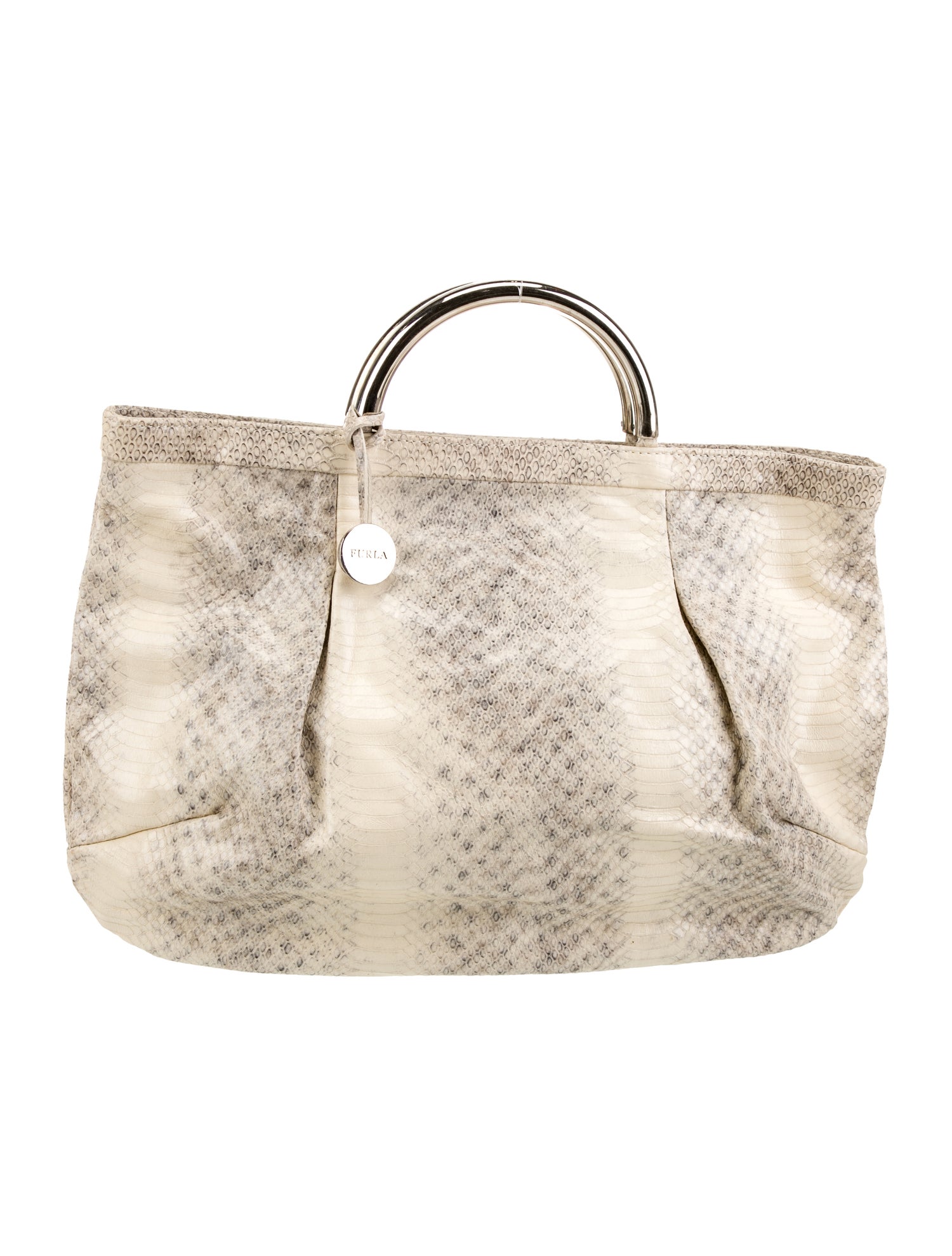 Furla Snakeskin Top Handle Bag