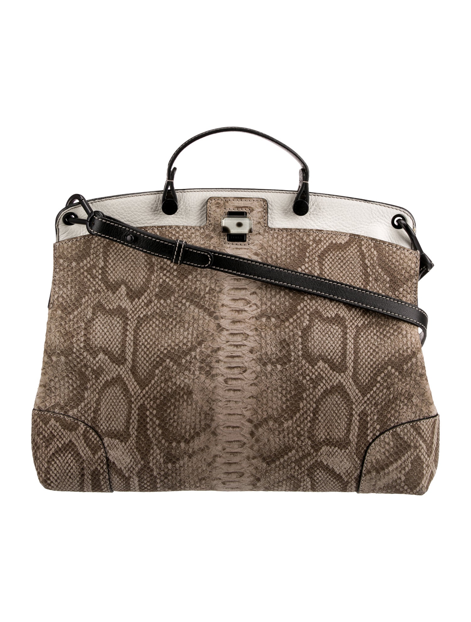 Furla Suede Top Handle Bag