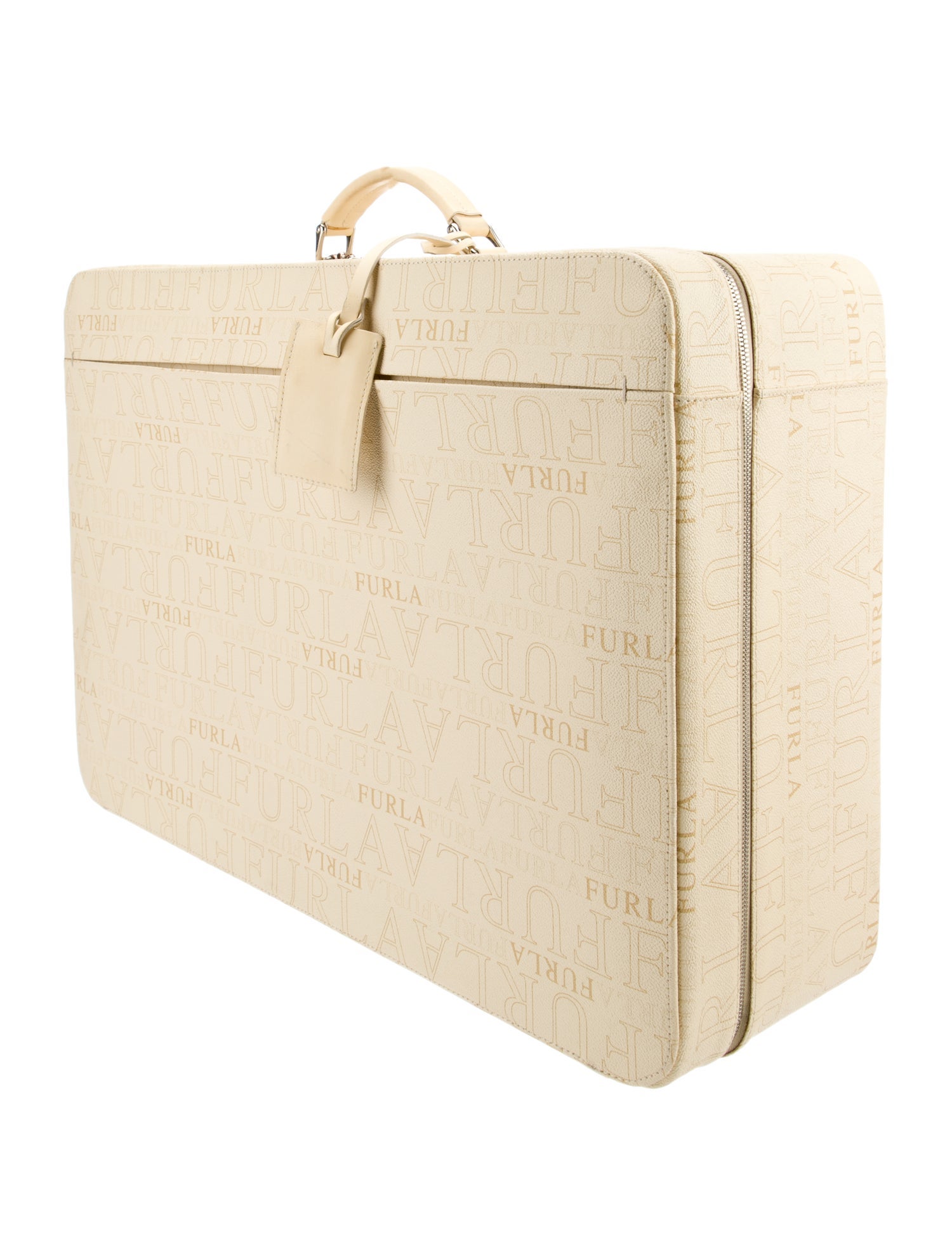 Furla Logo Canvas Suitcase