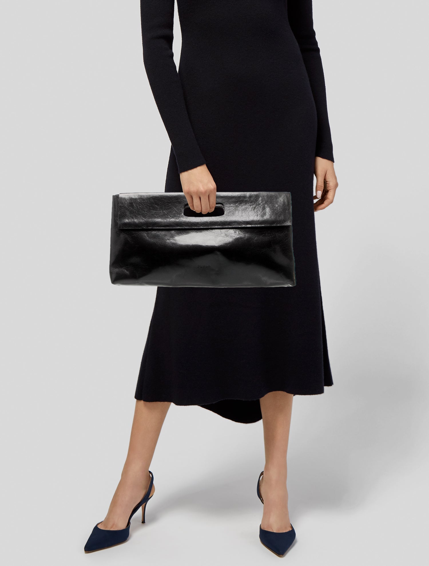 Furla Leather Top Handle Bag