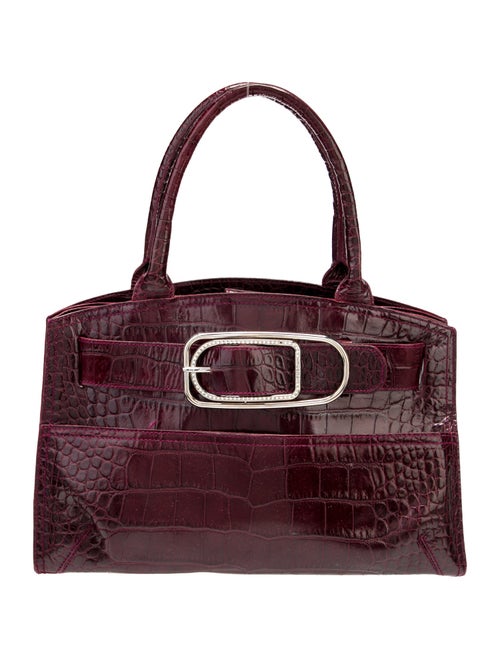 Furla Embossed Leather Top Handle Bag