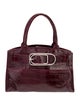 Furla Embossed Leather Top Handle Bag