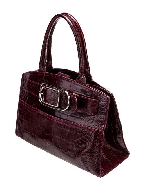 Furla Embossed Leather Top Handle Bag