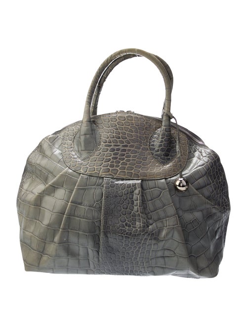 Furla Embossed Leather Top Handle Bag