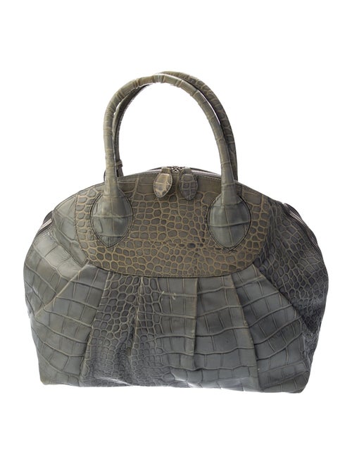 Furla Embossed Leather Top Handle Bag