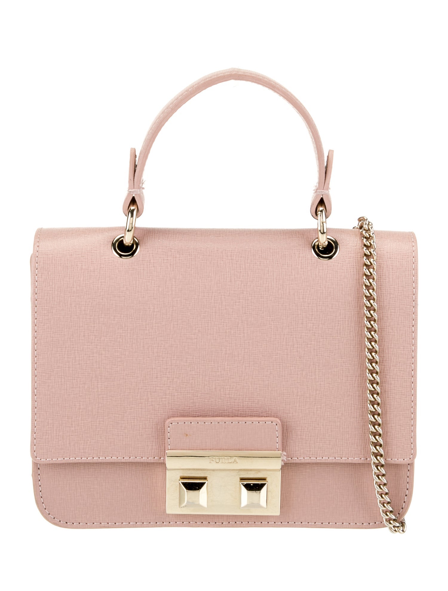 Furla Leather Top Handle Bag
