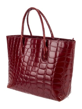 Furla Crocodile Top Handle Bag