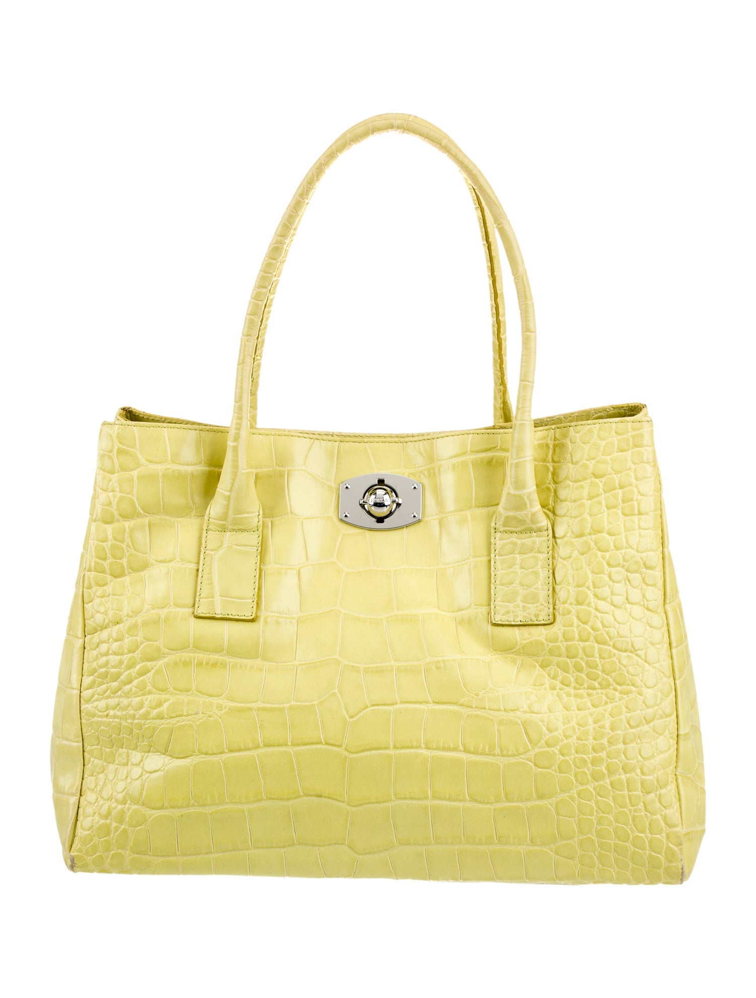 Furla Embossed Leather Top Handle Bag