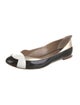 Furla Patent Leather Colorblock Pattern Flats