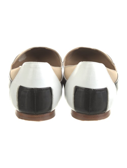 Furla Patent Leather Colorblock Pattern Flats