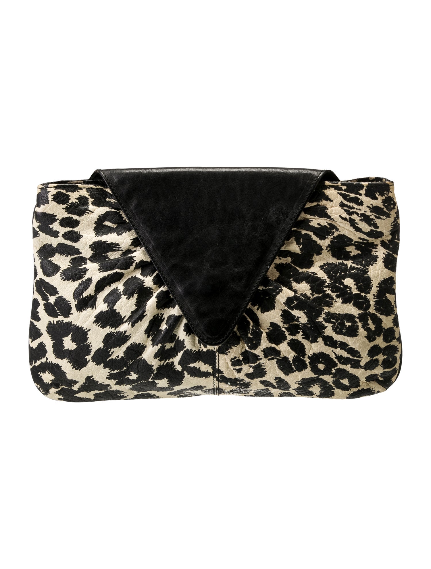 Furla Embossed Leather Evening Bag