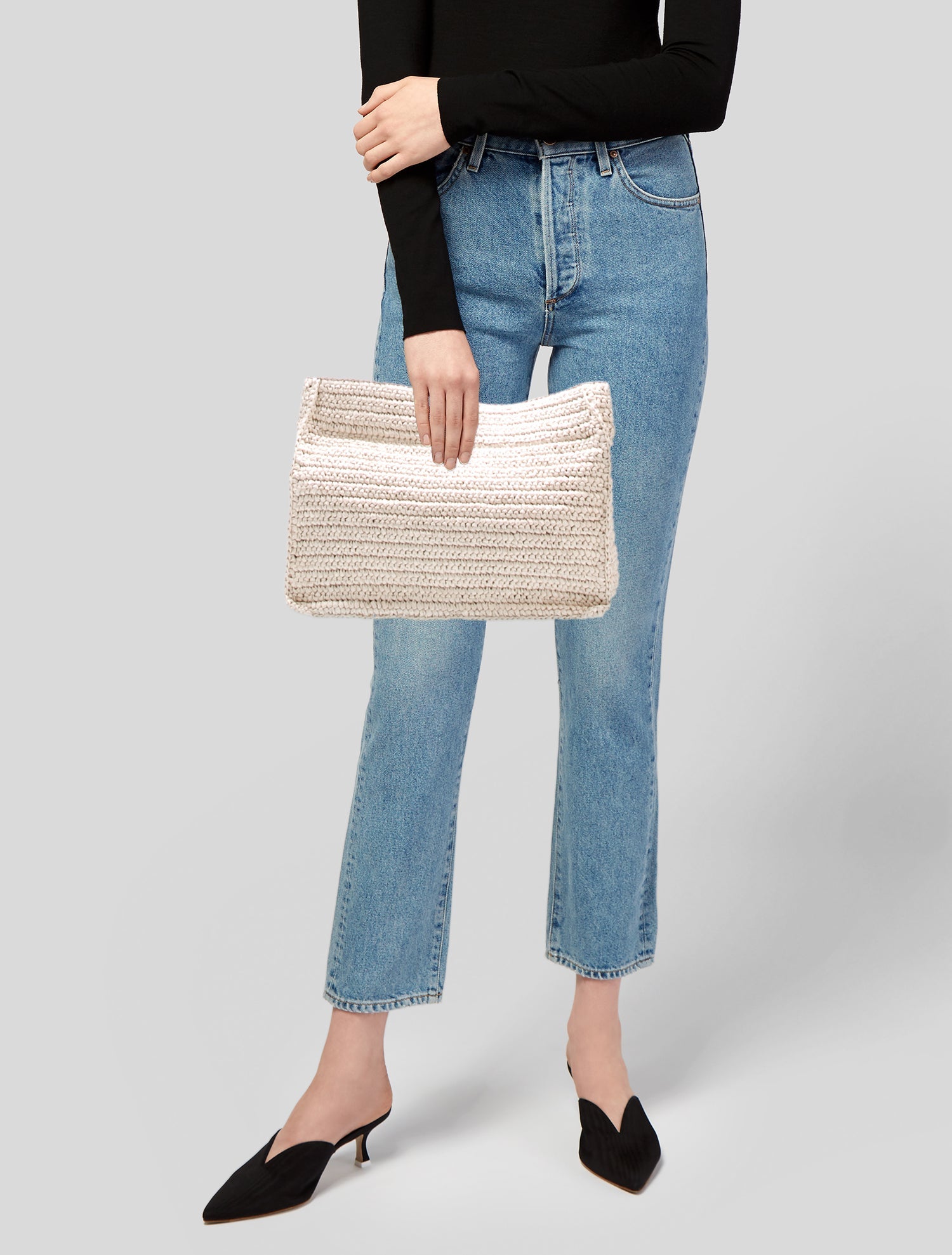 Furla Raffia Clutch