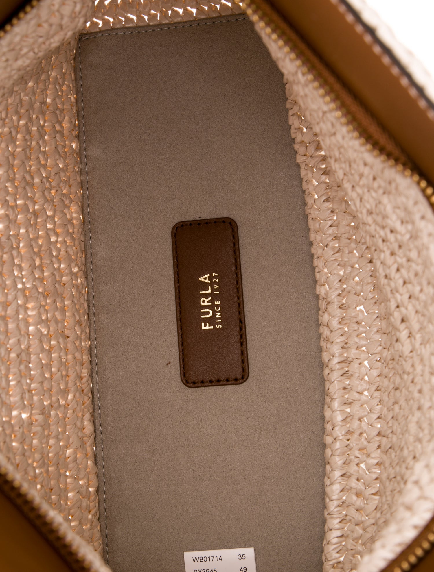 Furla Raffia Clutch