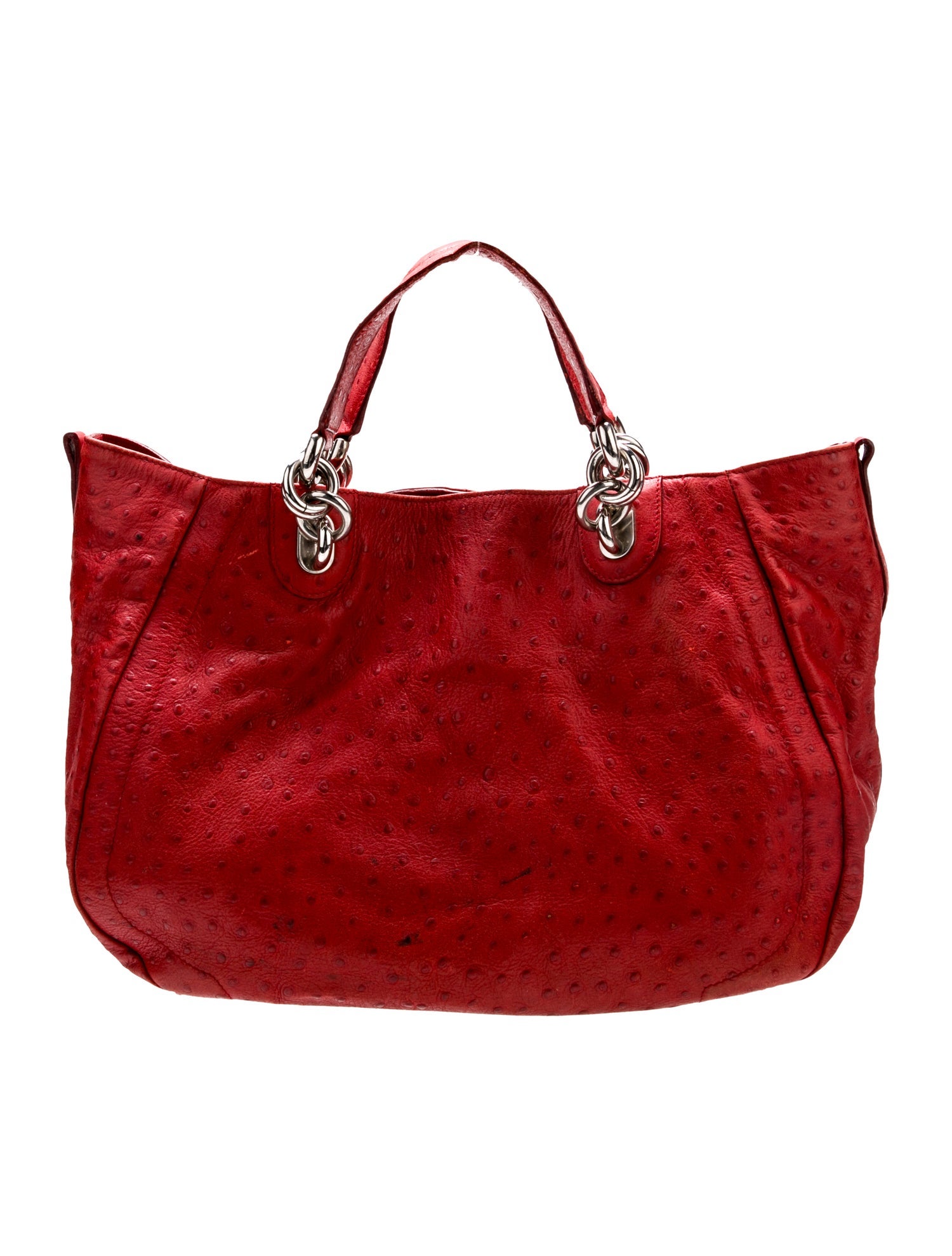 Furla Ostrich Shoulder Bag