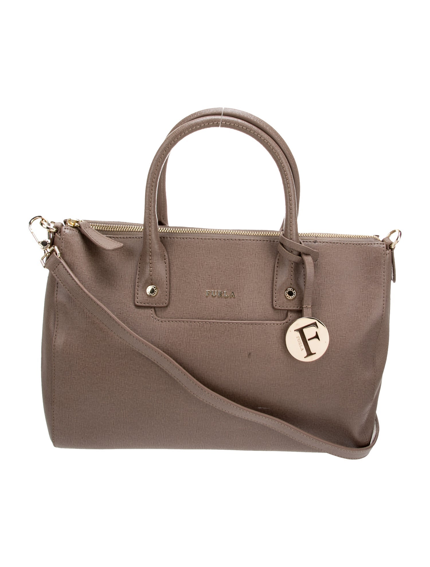 Furla Saffiano Leather Top Handle Bag