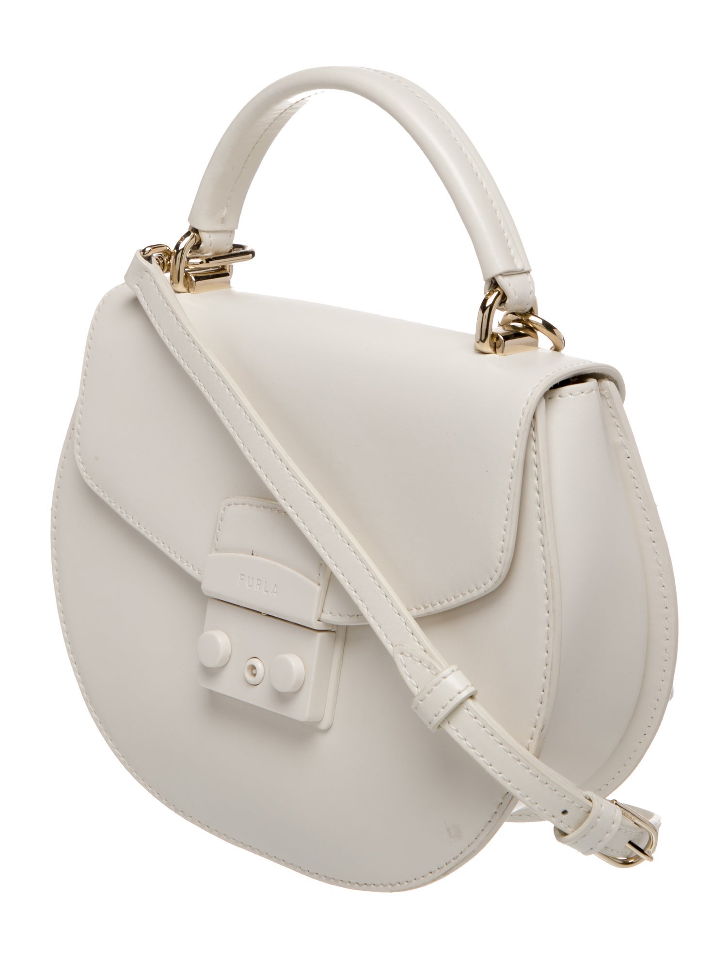 Furla Leather Top Handle Bag