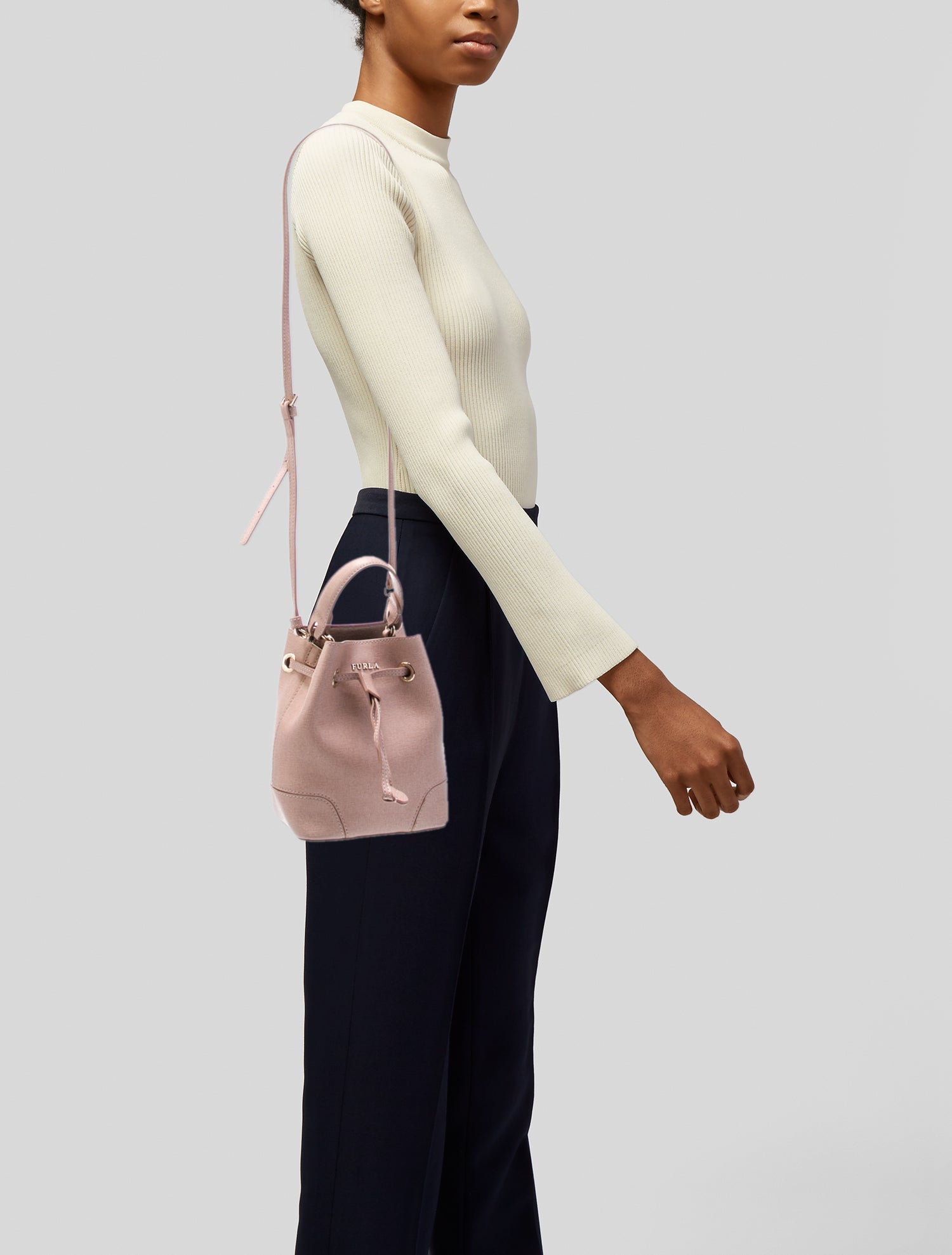 Furla Leather Bucket Bag