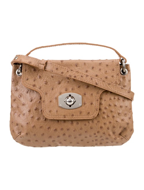 Furla Ostrich Shoulder Bag