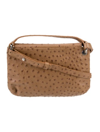 Furla Ostrich Shoulder Bag