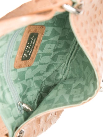 Furla Ostrich Shoulder Bag