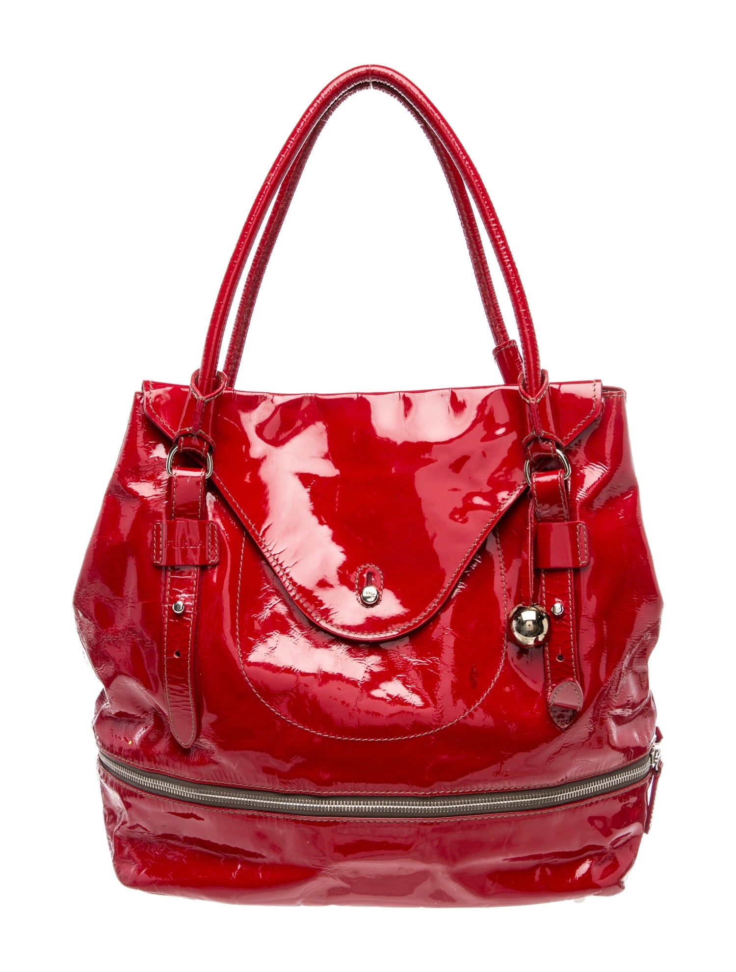 Furla Patent Leather Shoulder Bag