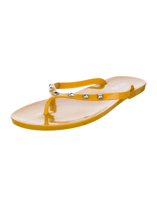 Furla Rubber Studded Accents Flip Flops