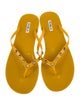 Furla Rubber Studded Accents Flip Flops