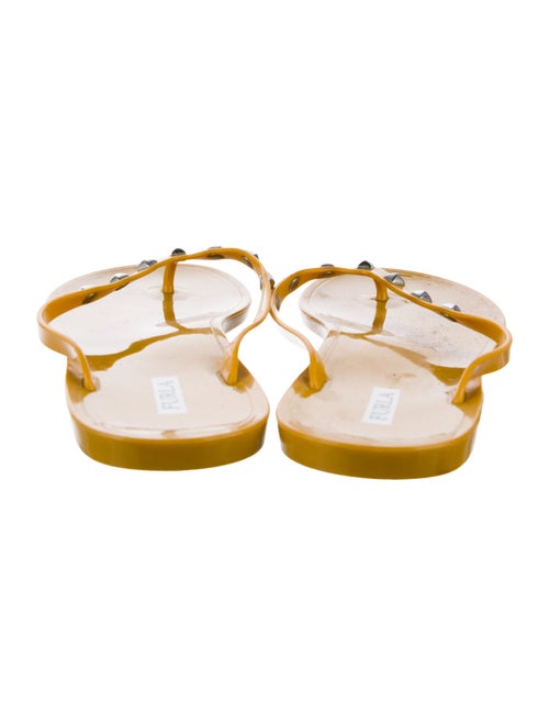 Furla Rubber Studded Accents Flip Flops