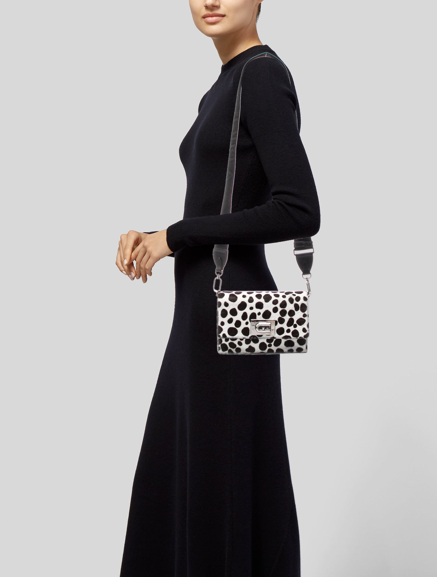 Furla Calf Hair Clutch