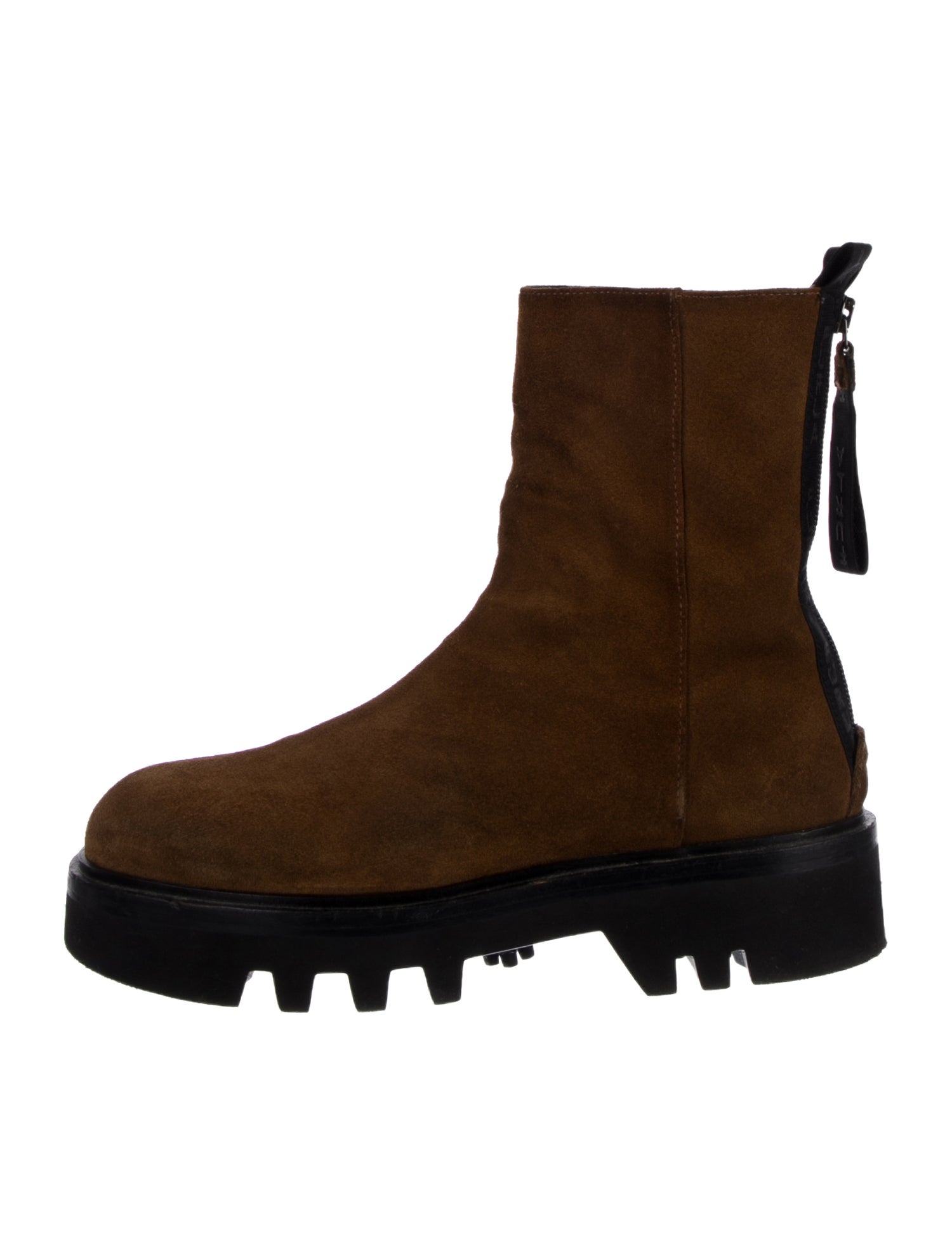 Furla Suede Combat Boots