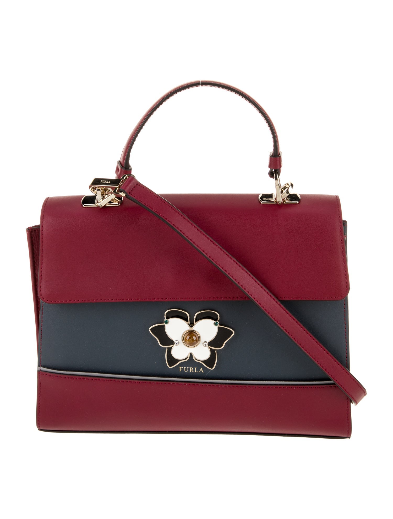 Furla Leather Top Handle Bag