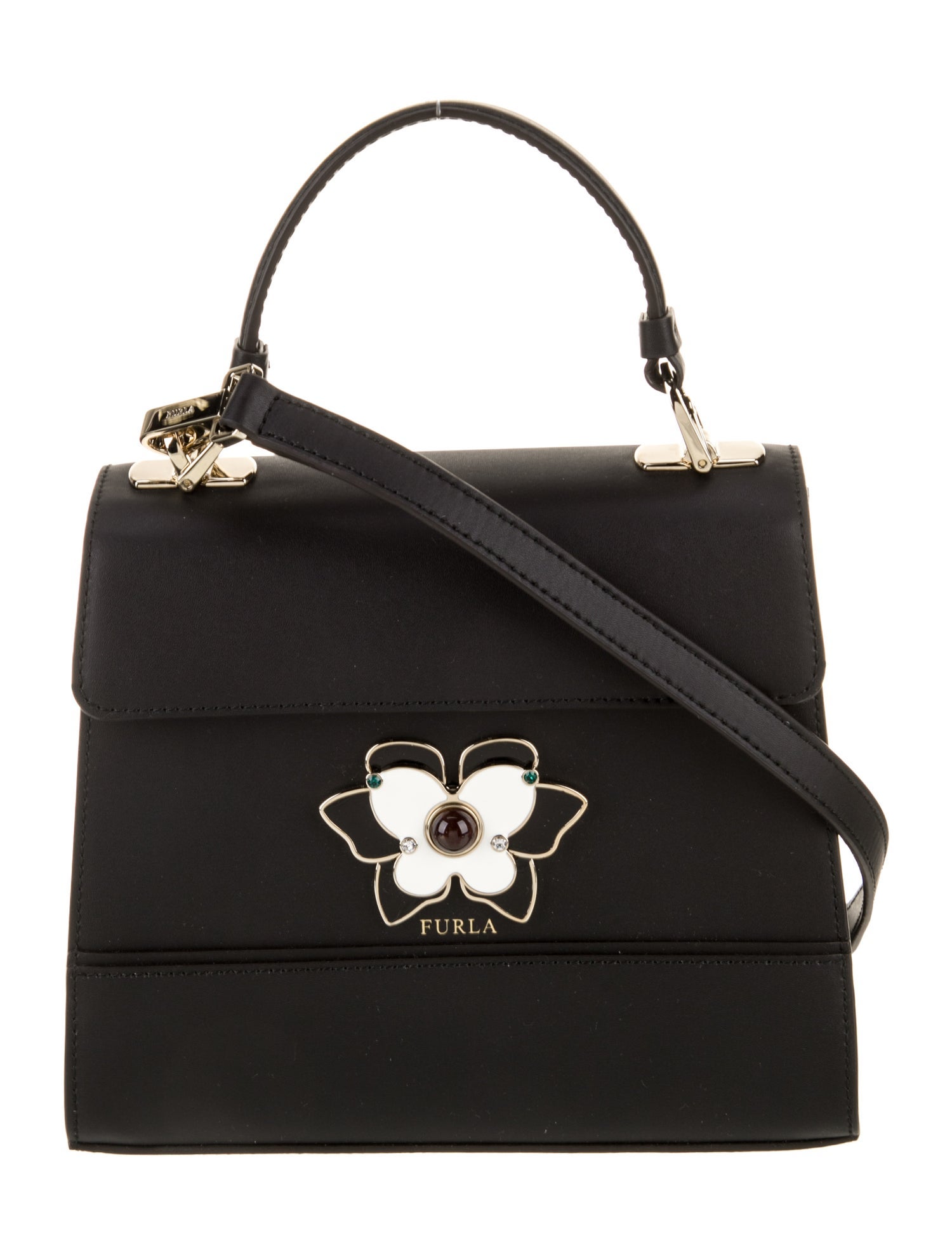 Furla Leather Top Handle Bag