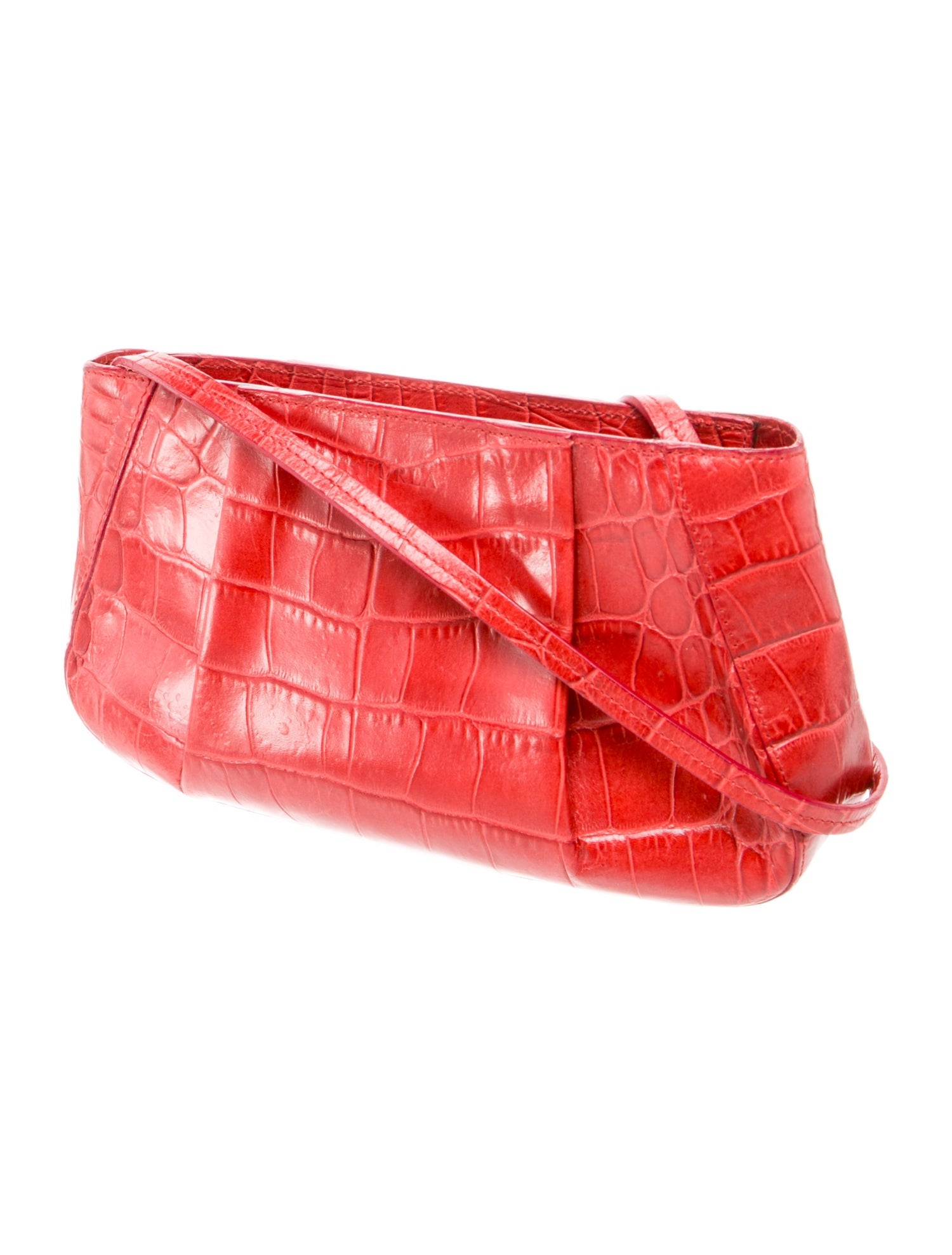 Furla Embossed Leather Shoulder Bag