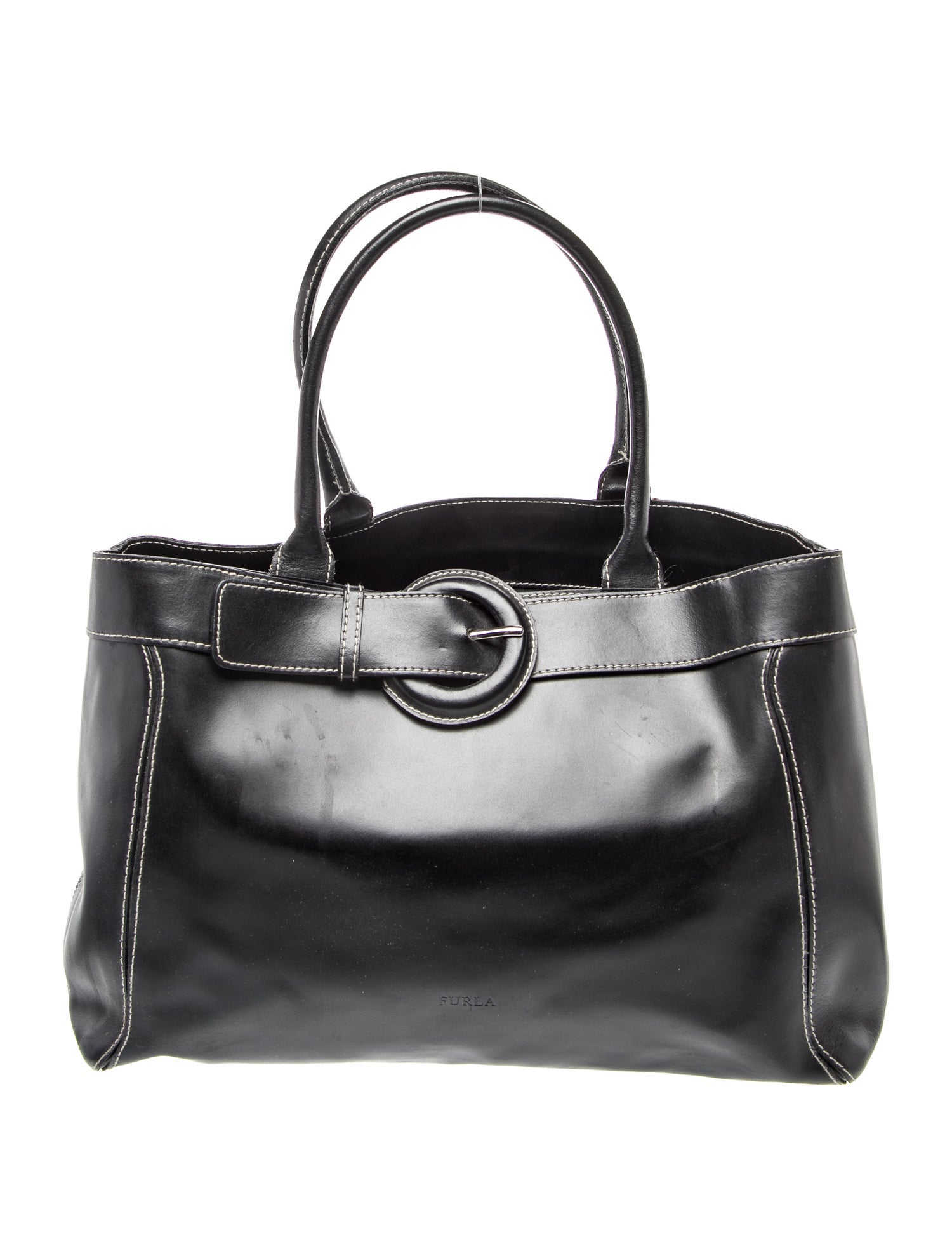 Furla Leather Top Handle Bag