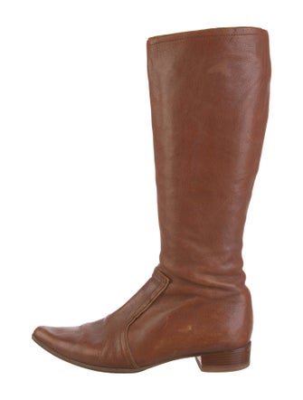 Furla Leather Riding Boots
