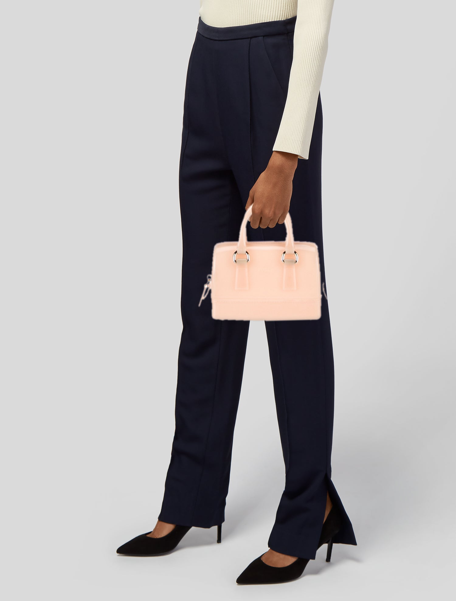 Furla Rubber Top Handle Bag