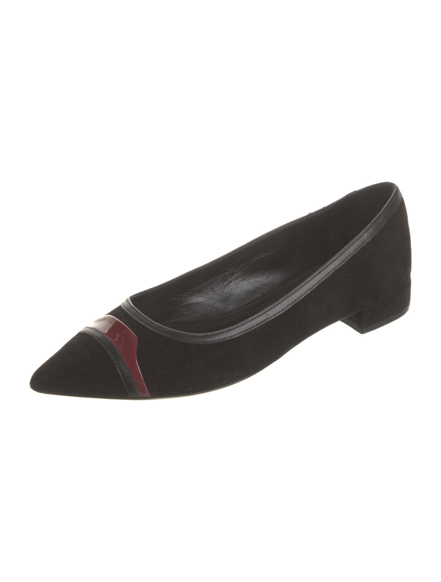 Furla Suede Colorblock Pattern Pumps
