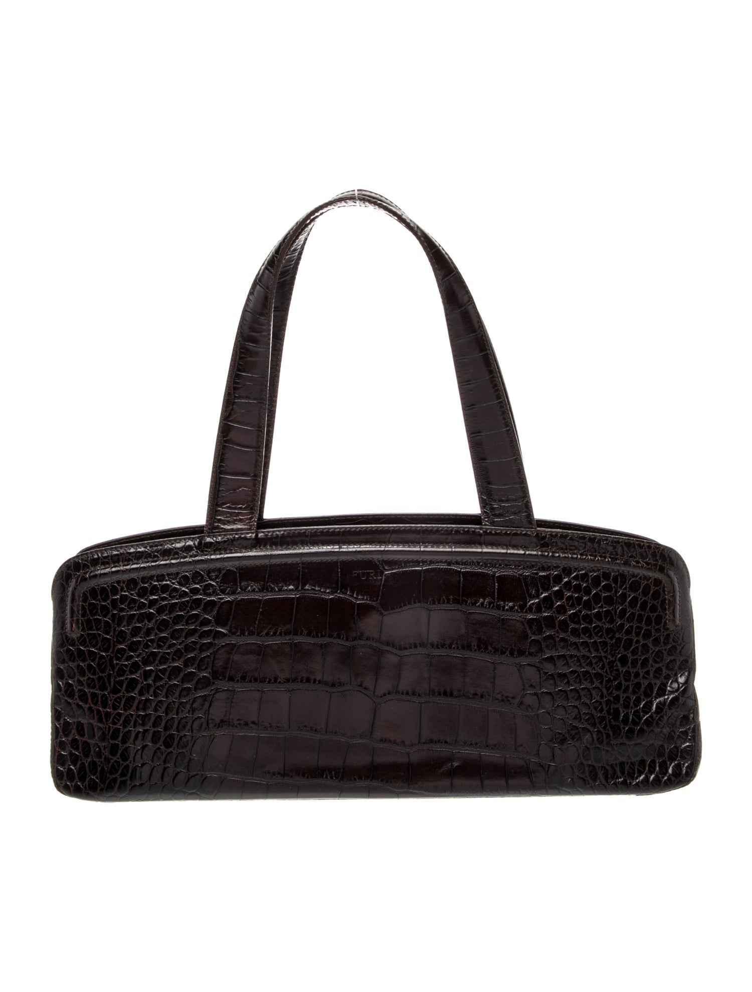 Furla Embossed Leather Shoulder Bag