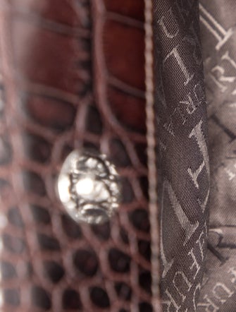 Furla Embossed Leather Shoulder Bag